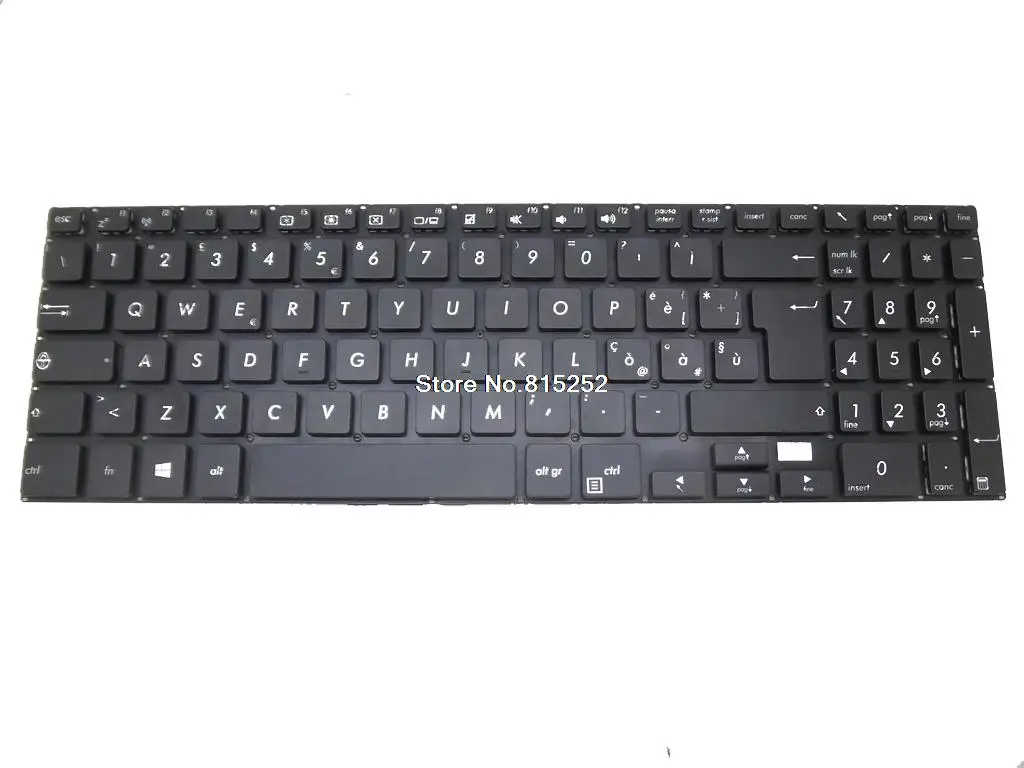 

Laptop Keyboard For ASUS PRO551J PRO551JA PRO551JD PRO551JF PRO551JH PR551L PR551LA PR551LD Italian IT Black Without Frame New