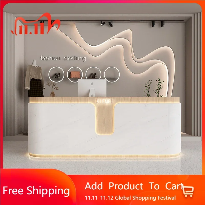 

Counter Table Counter Cash Register Atril Clothing Store Customer Desk Reception Desks Restaurant Empfangtheke Hotel Furniture