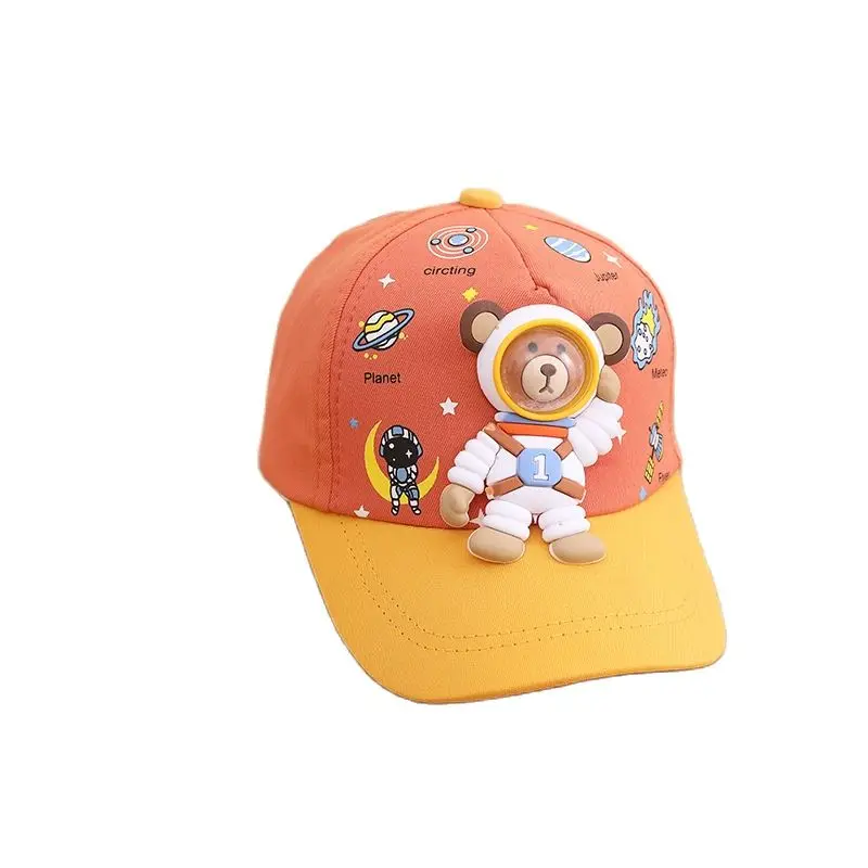 Cotton Cartoon Astronauts Casquette Baseball Cap Adjustable Snapback Hats for Children Boy and Girl 01