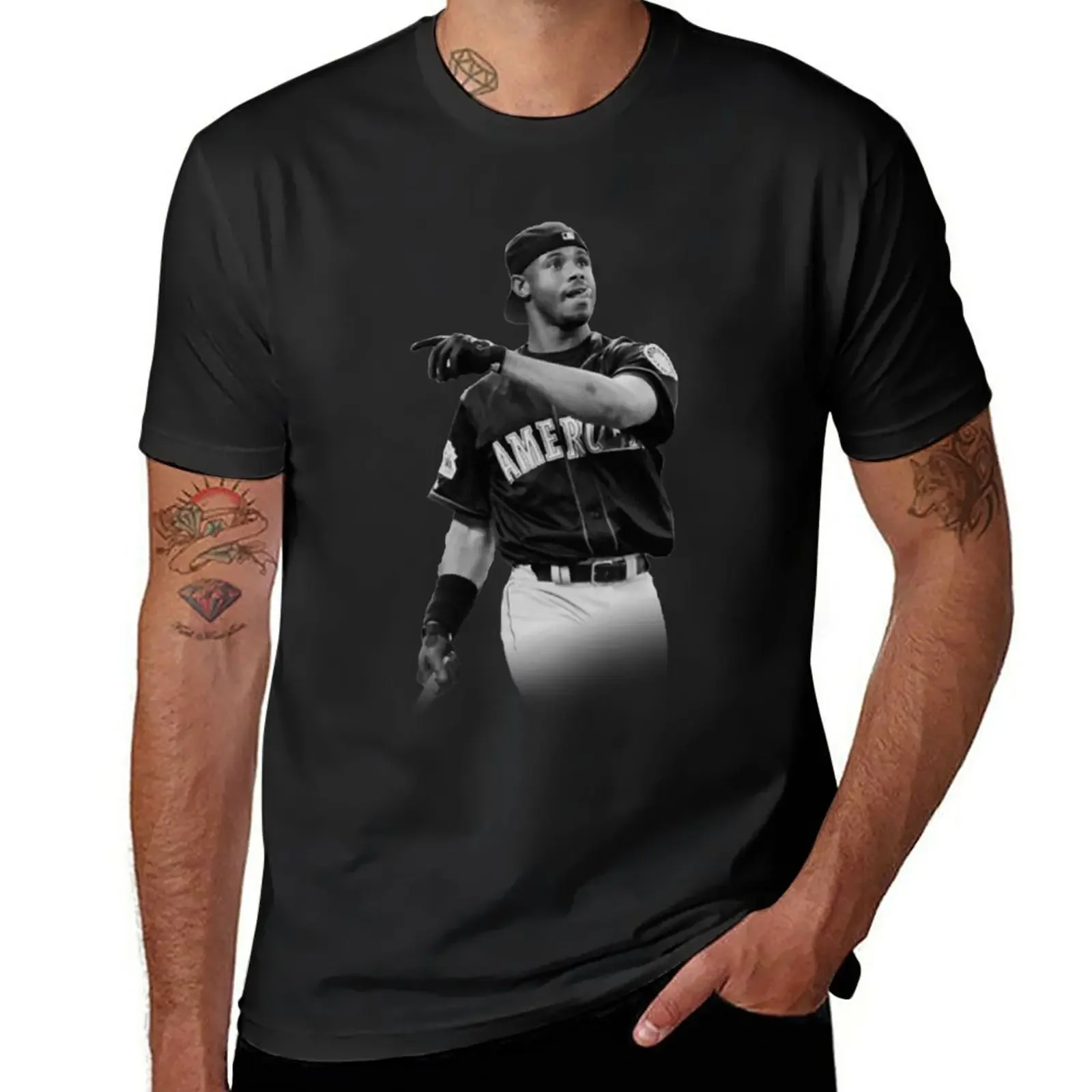 Ken Griffey Jr T-Shirt aesthetic clothes quick-drying customs design your own men t shirt