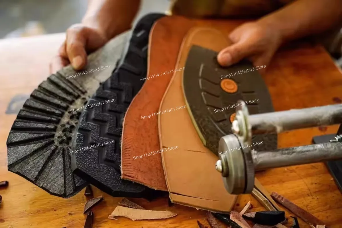 Sole Cutting Machine Handmade Shoemaker Leather Sole Making Tool Cutting And Trimming Various Materials Of Leather And Rubber