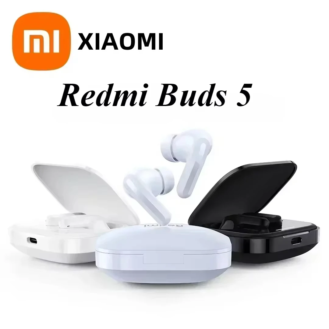 Original Xiaomi Redmi Buds 5 TWS Active Noise Cancelling Earphone Bluetooth 5.3 Mic Wireless Gaming Headphone Sport Headset