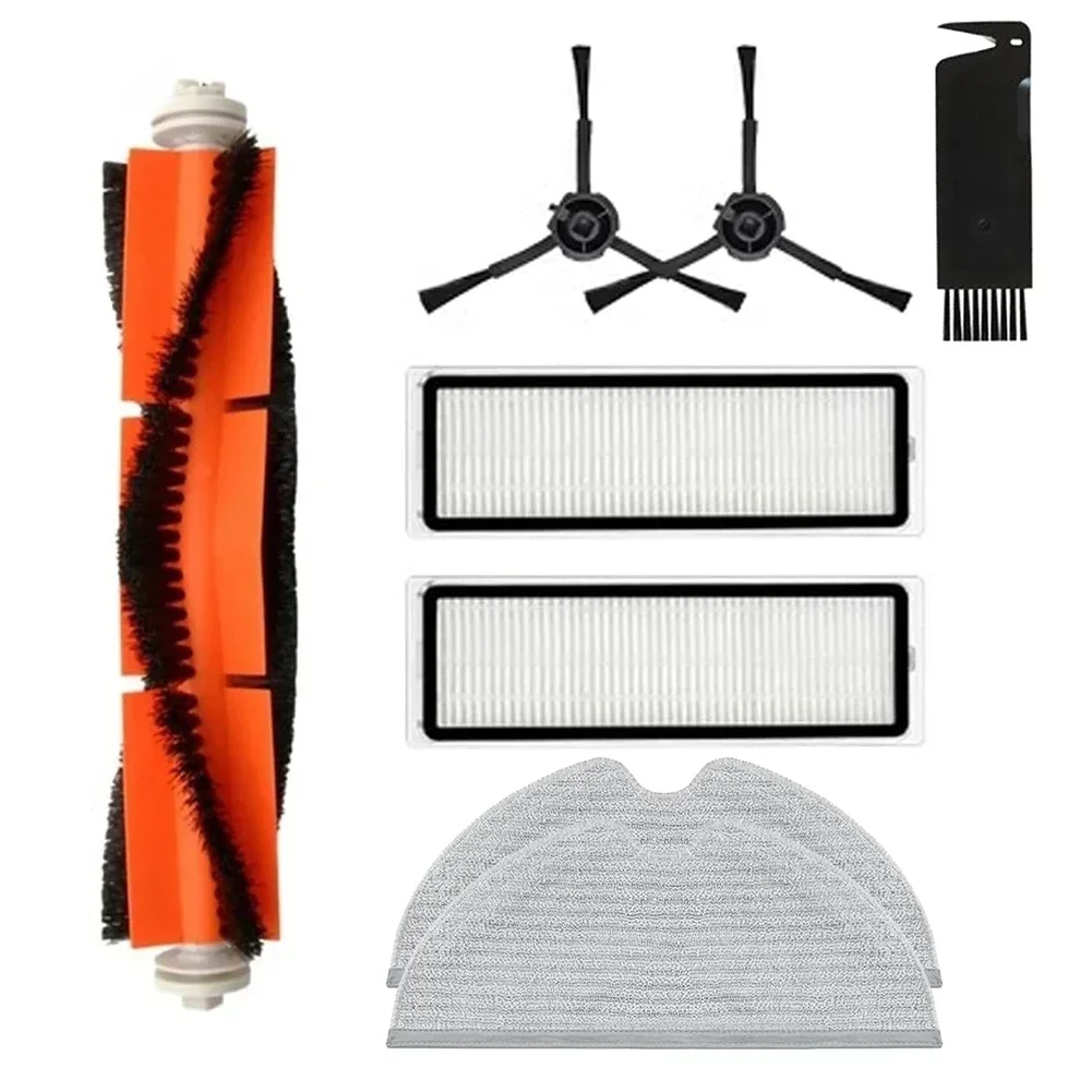 Complete Kit of Replacement Accessories for Mova L600 Robotic Vacuum Roller Brush Side Brush Filters Mop Cloth