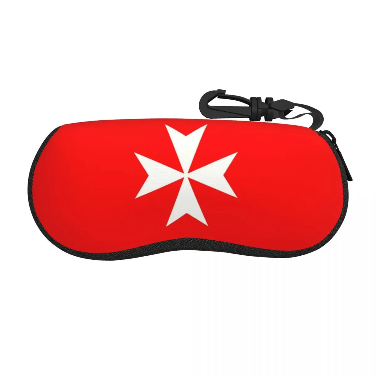 Custom Maltese Cross Flag Shell Glasses Case Unisex Fashion Amalfi Cross Eyeglasses Case Sunglasses Protector Box