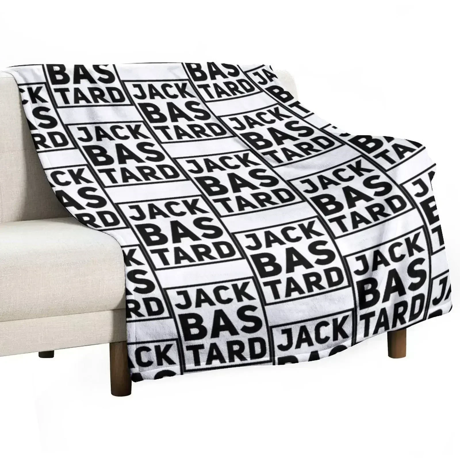 JACK BASTARD - B+W Throw Blanket Decoratives Comforter Thin Furry Blankets