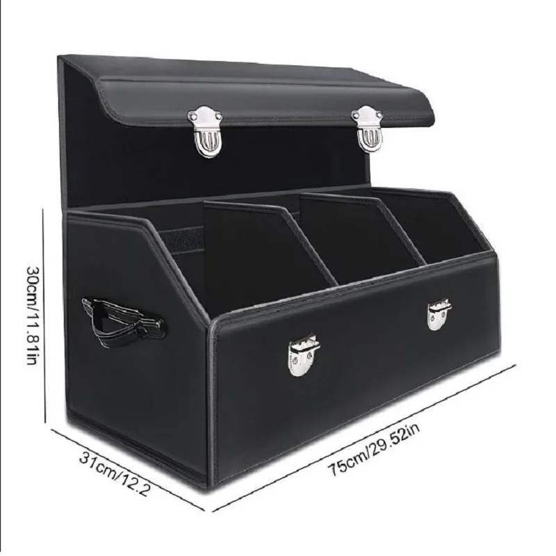 Car Trunk Organizer Large Capacity Folding Auto Organizer Box Waterproof Car Storage Box Multi-Compartment for SUV Cars Stowing