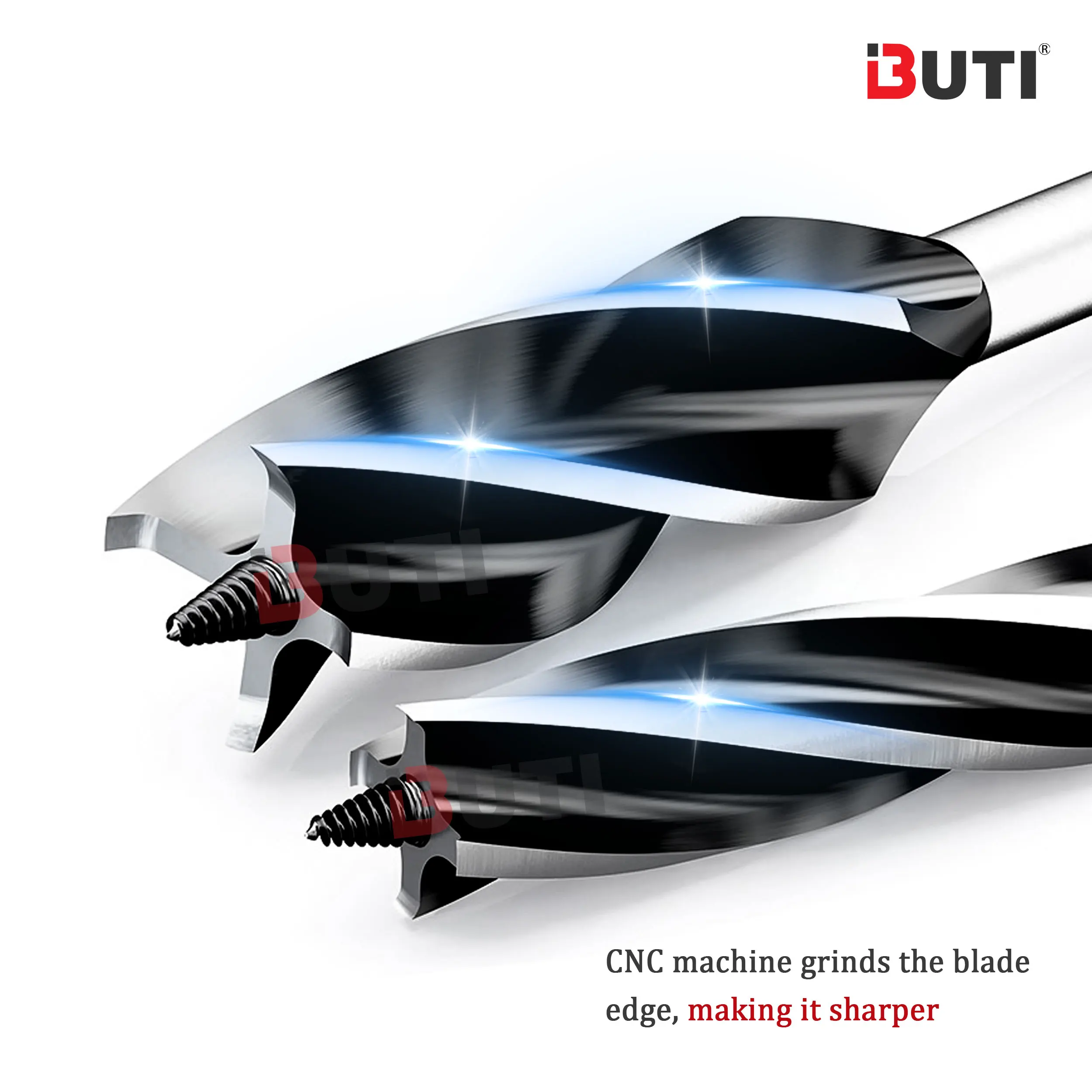 8 10 12MM Woodworking Drill Four Fluted Four Blades Wood Drill Bit Hex Shank Door Lock Drawer Hole Drilling And Expansion Drill
