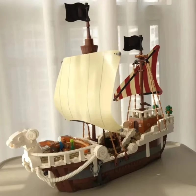 

Новые конструкторы-корабли 2025 года: креативный набор для сборки парусника, строительные блоки-кирпичики, рождественские подарки, игрушки