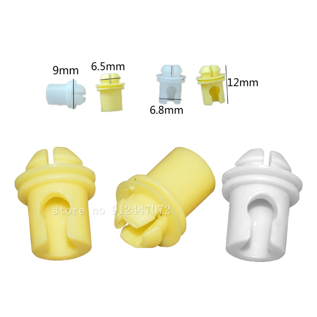 10/100x Interior Door Clips Clips 12MM*6.7MM 51217404345 Long-lasting  for BMW 1-8 Series, X1 3 5 7 Z4 MINI models