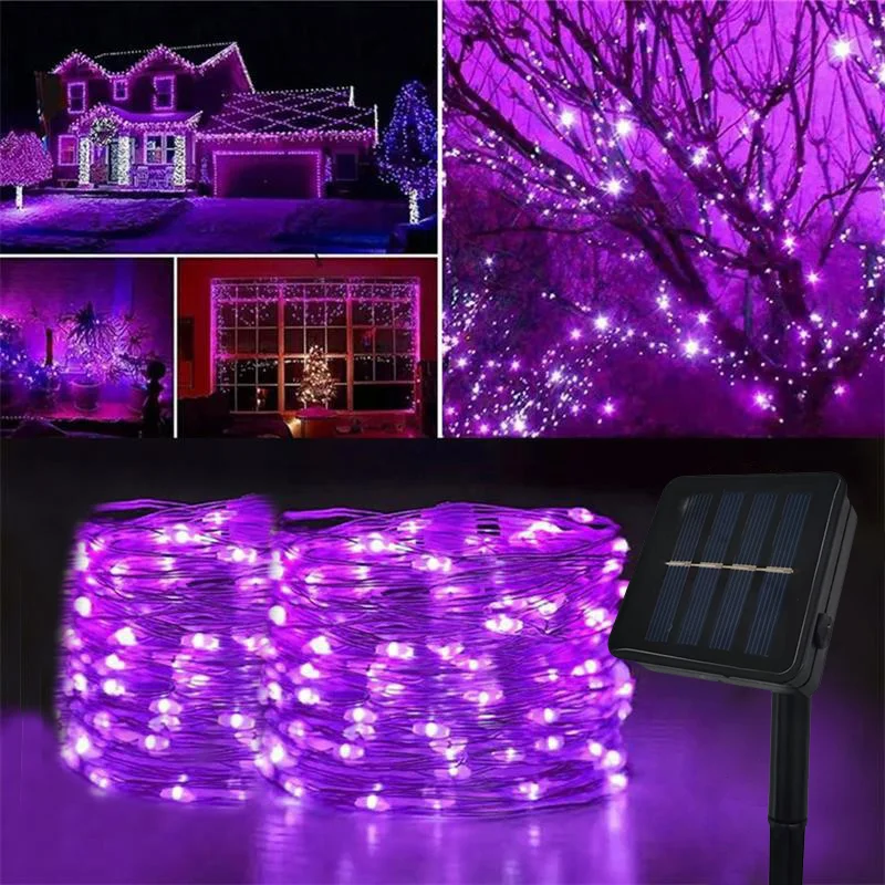 

Solar Fairy String Light Outdoor IP54 Waterproof LED Christmas Party Decoration Suitable for Garden, Courtyard, Road Decoration