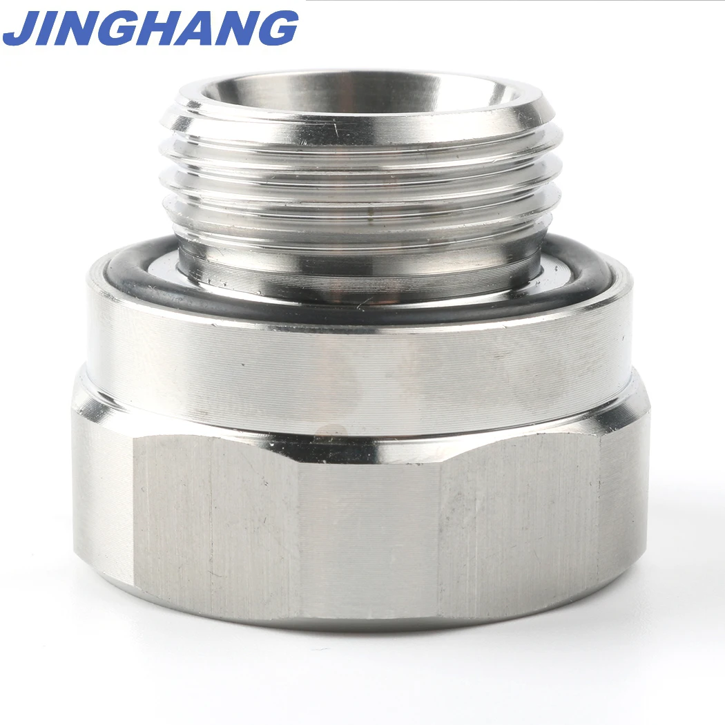 

Silver 27mm-2.0 Thread Size Oil Drain Valve Adapter Stainless steel