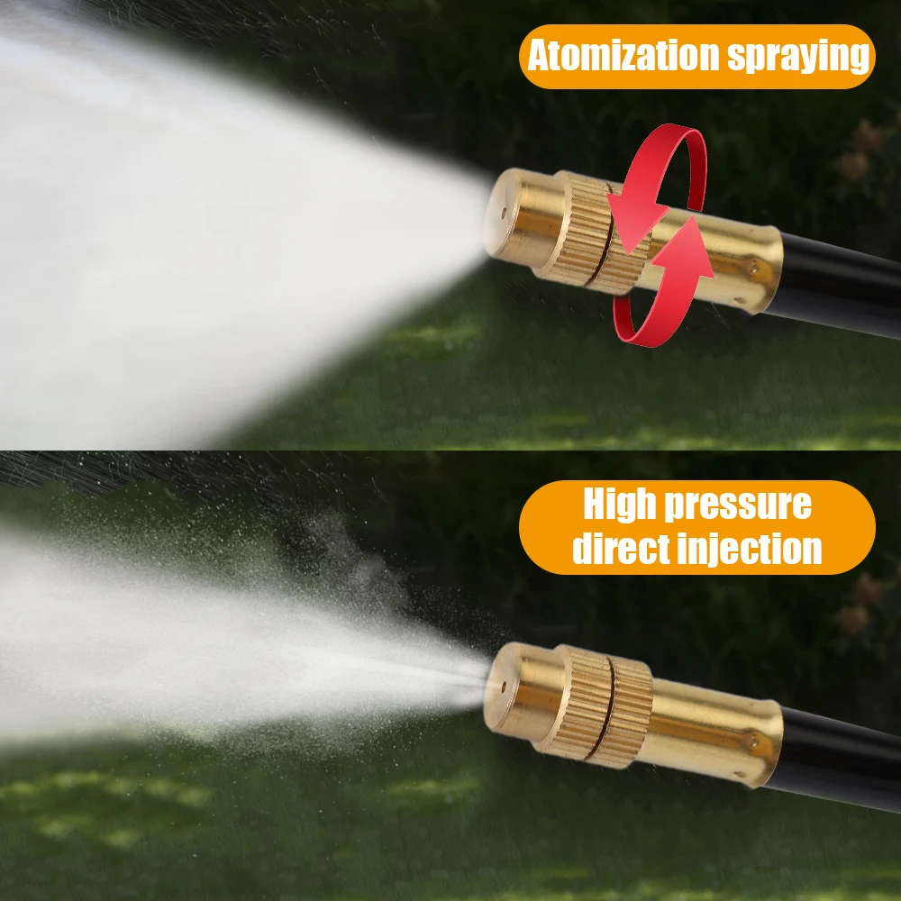 6/8/12mm Adjustable Atomization Sprinklers 360-degree Automatic Irrigation Bending Misting Nozzles Humidify Watering Sprayer