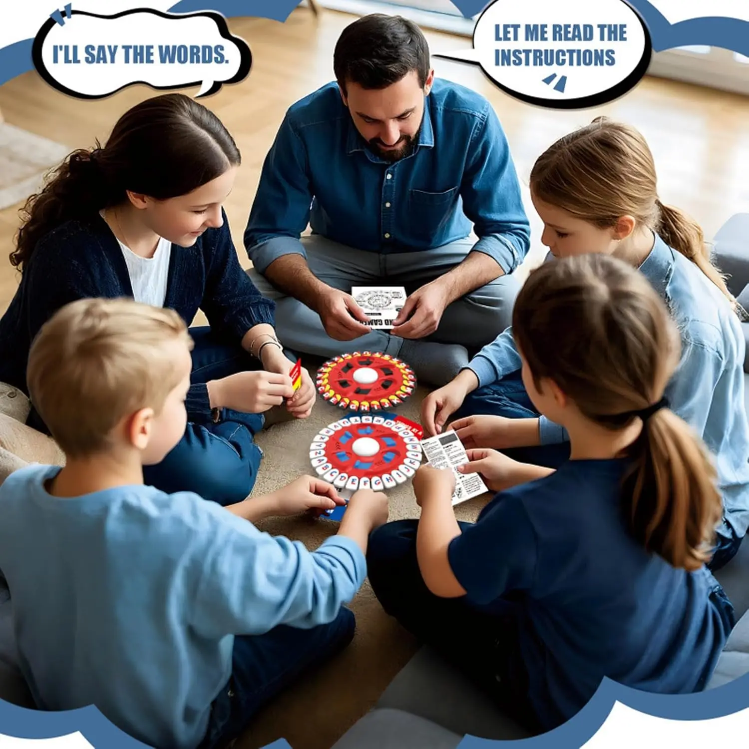 เกมไพ่ครอบครัวใหม่ที่สนุกสนาน - เกมกระดานเรียนภาษาสเปนสำหรับผู้ใหญ่และเด็ก พกพาสะดวก ผลิตจากวัสดุ ABS เกมคำศัพท์ภาษาสเปน