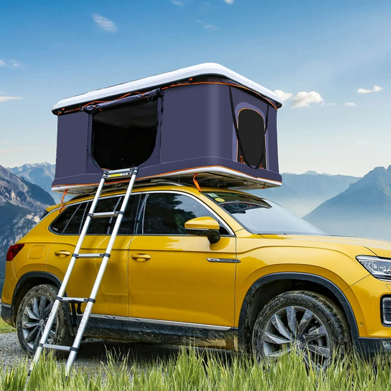 

2023 Straight Hydraulic Pressure Automatic Camping 2 Person SUV Vehicle Car Tent Roof Top ABS Hard Cover Rooftop Tent