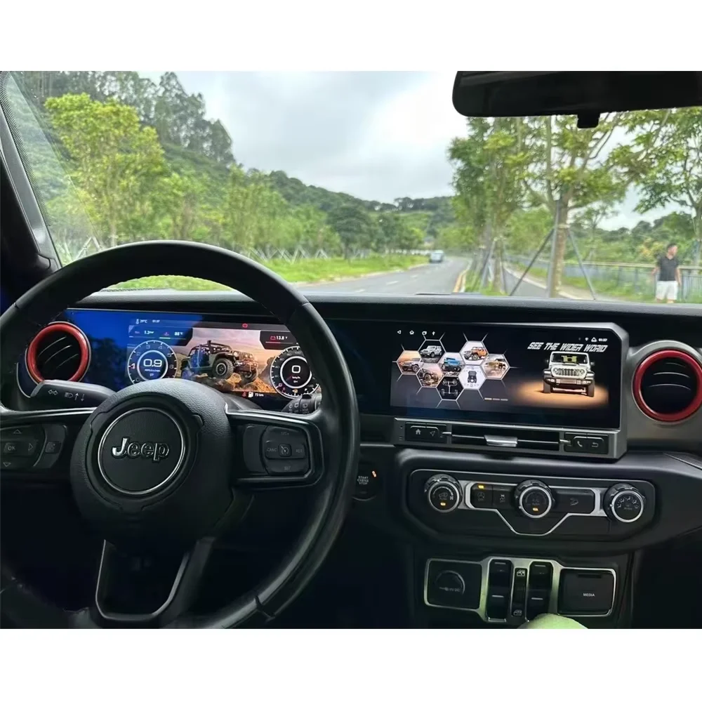 

Dual Screen Autoradio for JEEP Wrangler JL 2018 2019 2020 2021 Gladiator Car Radio Multimedia Video Player GPS Navi Carplay 4G