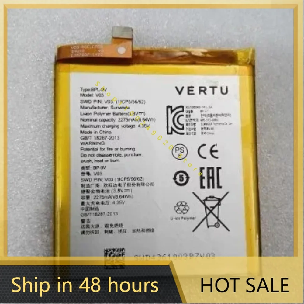2025 High quality batteries For Weitu Mobile Phone Vertu Aster Touch Constellation 3 BP-9V BLP-9V Battery