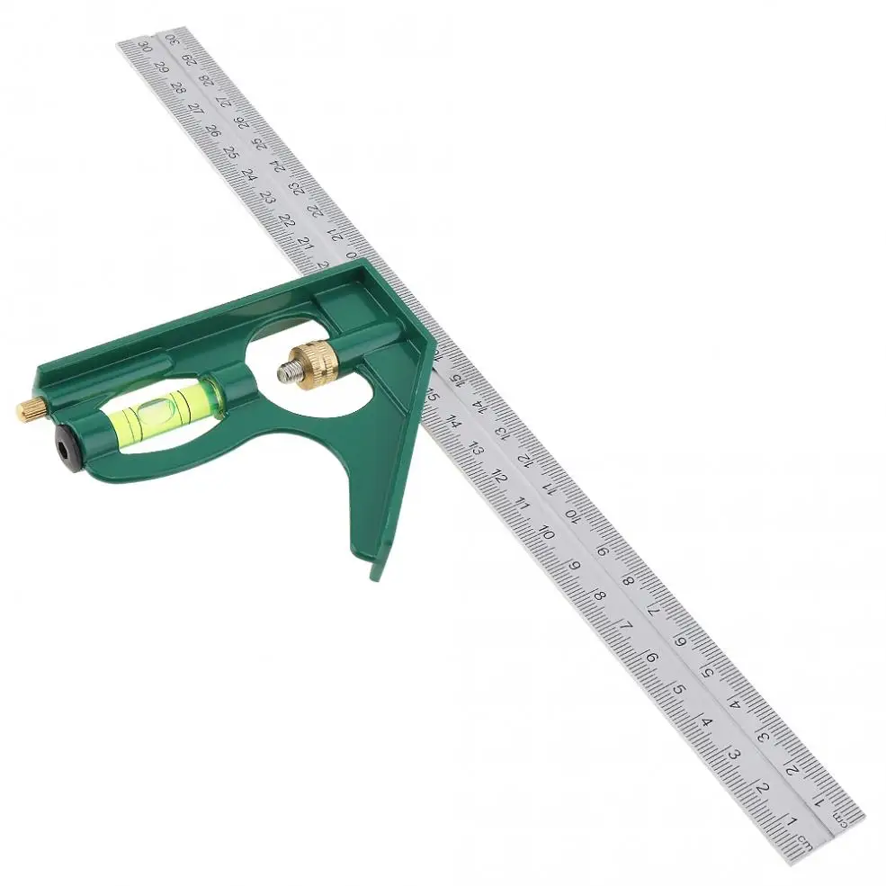 Imagem -05 - Régua Angular Quadrada com Combinação Ajustável com Nível de Bolha Calibre Multifuncional Ferramentas de Medição 45 90 Graus 12 Polegada 300 mm