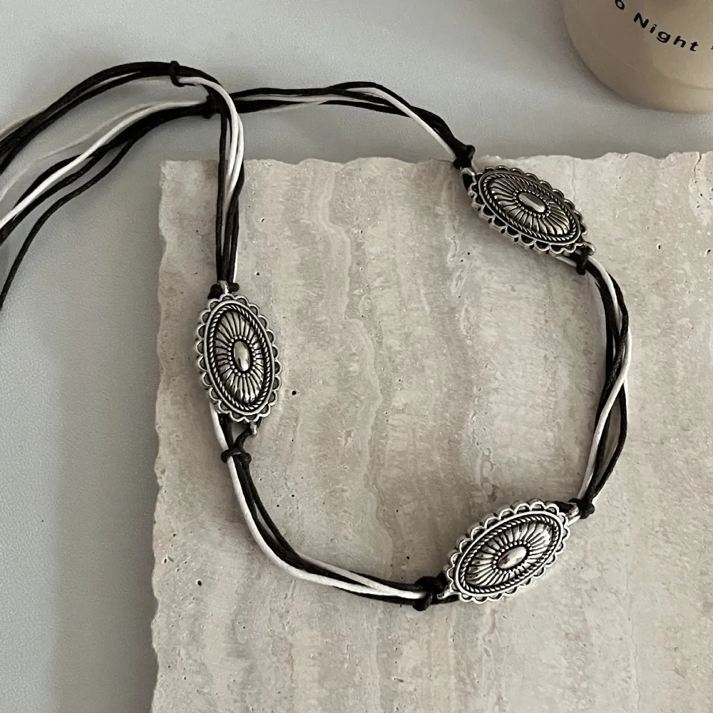 ดีไซน์อินเทรนด์ใหม่โบฮีเมียนเอวโซ่สไตล์วินเทจเข็มขัดตกแต่ง Y2K เข็มขัดเชือกวัสดุตกแต่งชุดแฟชั่นผู้หญิง