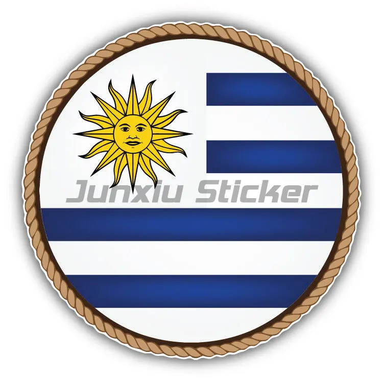 Fashion Design Car Sticker Uruguay Flag Country Accessories Vinyl Car Styling Cover Scratches Waterproof Motorcycl Decal