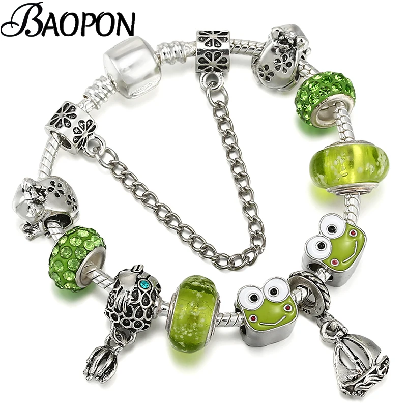 Summer Styles Frog Fish Sail Beads Charm Bracelets With 2022 New Design Brand Bracelet Bangle For Women Men Jewelry Dropshipping