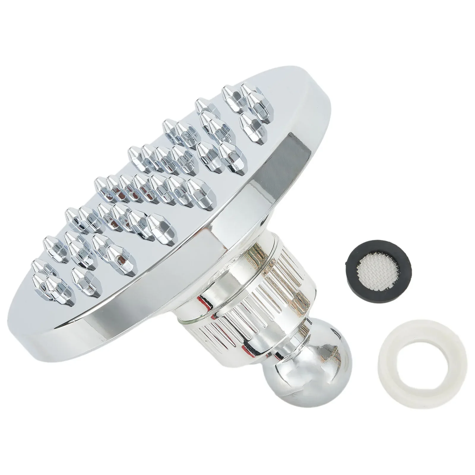 

ABS 4 Inch Shower Head With Internal Thread Installation Support For Standard Shower Arms And Functional Water Spray Performance