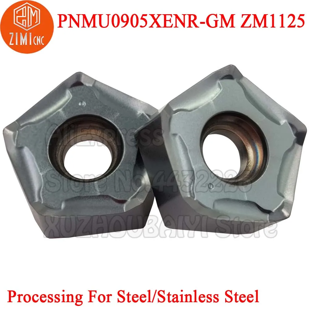 10 pz muslimgm PNMU0905 XENR PNMU 0905 PNMU0905XENR-GM ZM1125 inserti di fresatura in metallo duro utensili per tornitura lama di taglio CNC