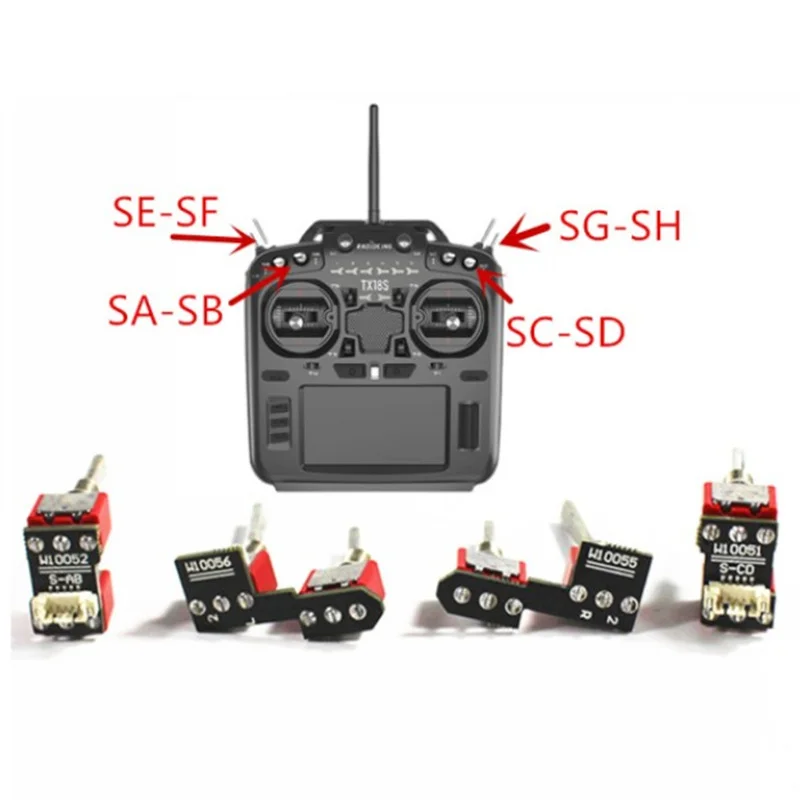 Radioking TX18S Radiomaster TX16S RC Transmitter Toggle Switch 2 3 Positions Reset OpenTX Frsky FlySky RadioLink Futaba Radio