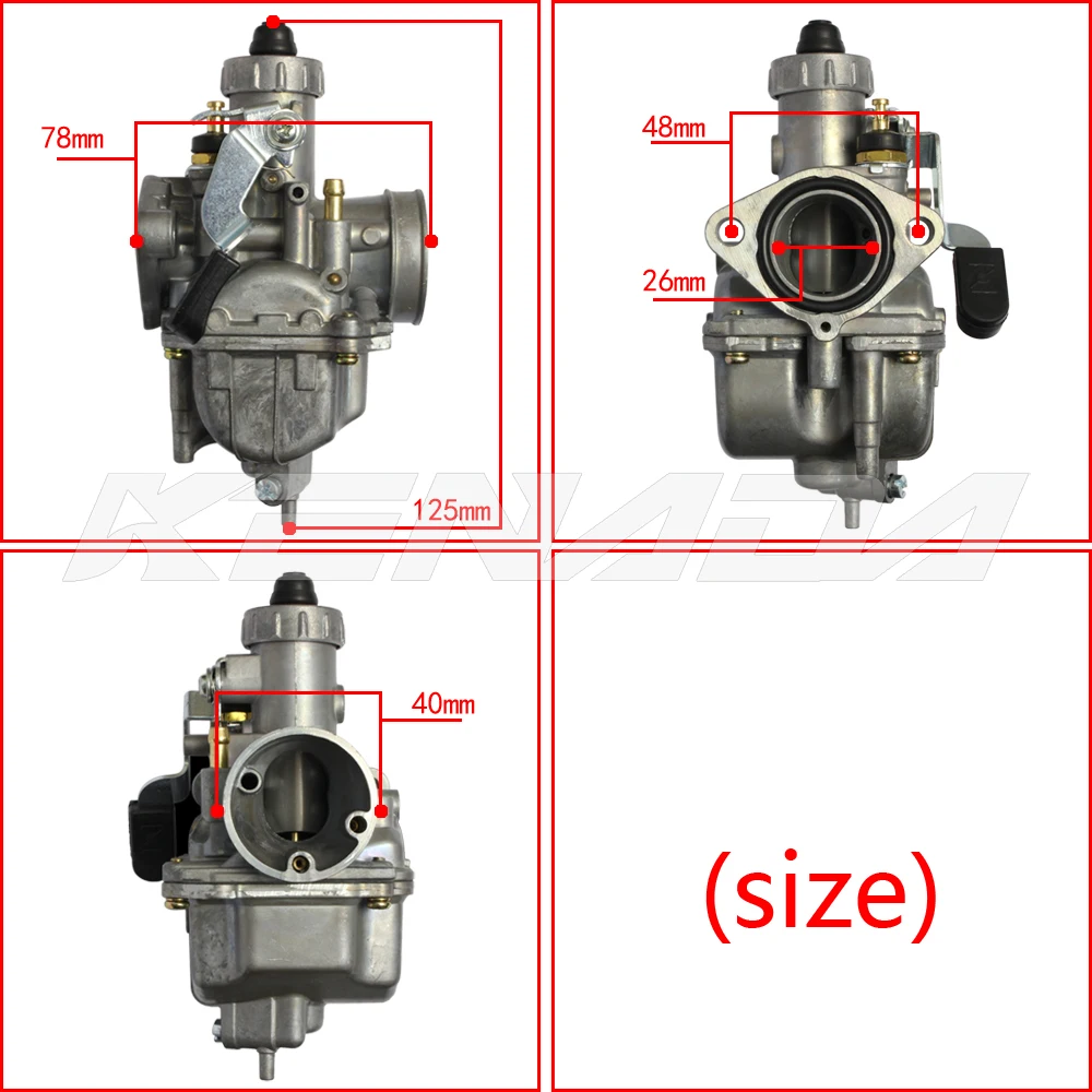 110cc 125CC 140CC 150CC Pit bike Carb For Mikuni VM22 26mm Carburetor Manual Choke