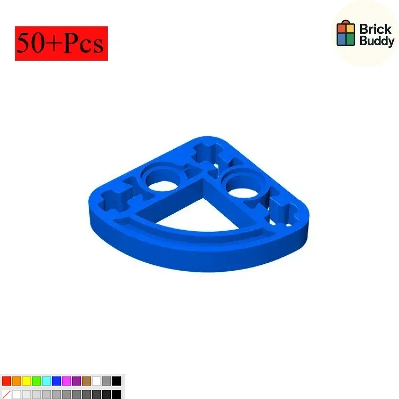 [50+ Pieces] 32249  MOC Tech Parts 3x3 Arc-Shaped Arm with Holes (Thin)
