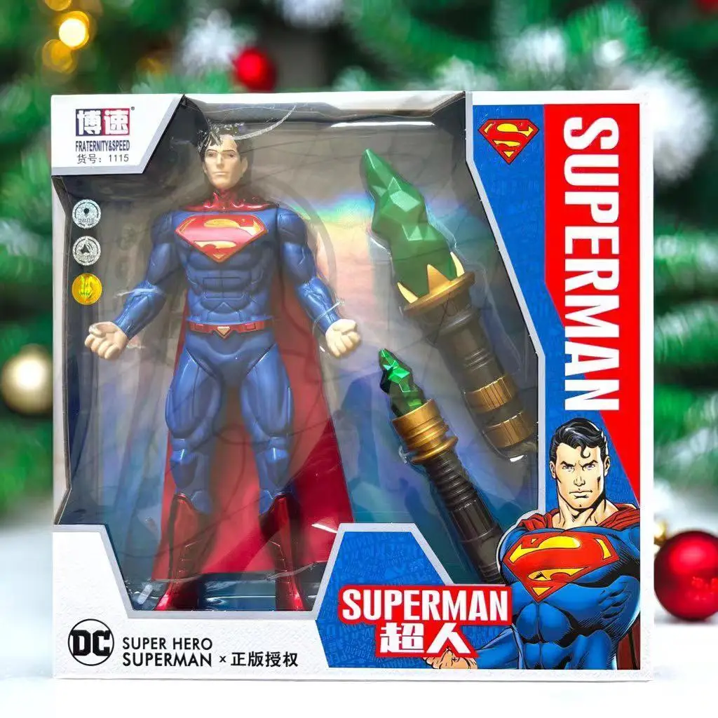 Neue Justice League Action Figure Dc Flash Batman Superman Modell Ornamente Kinder Spielzeug Cartoon Puppen Kinder Geburtstag Spielzeug Geschenke