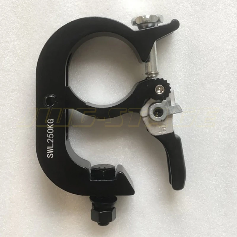 Fast Lock Adjustment 250KG Mounted Clamp Aluminum Truss 44-52mm Tube Quick Release Clamp For Stage Audio Fixtures