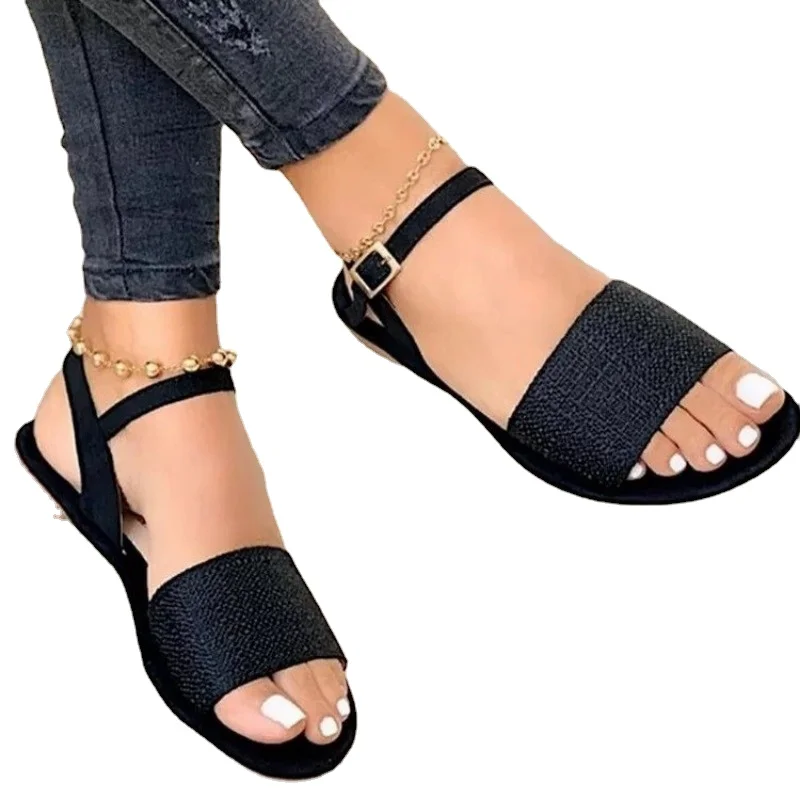 2023 Hot Sale Shoes for Women Basic Women\'s Sandals Summer Beach Flip-flop Sandals Casual Flats Shoes Fashion Gladiator Sandals