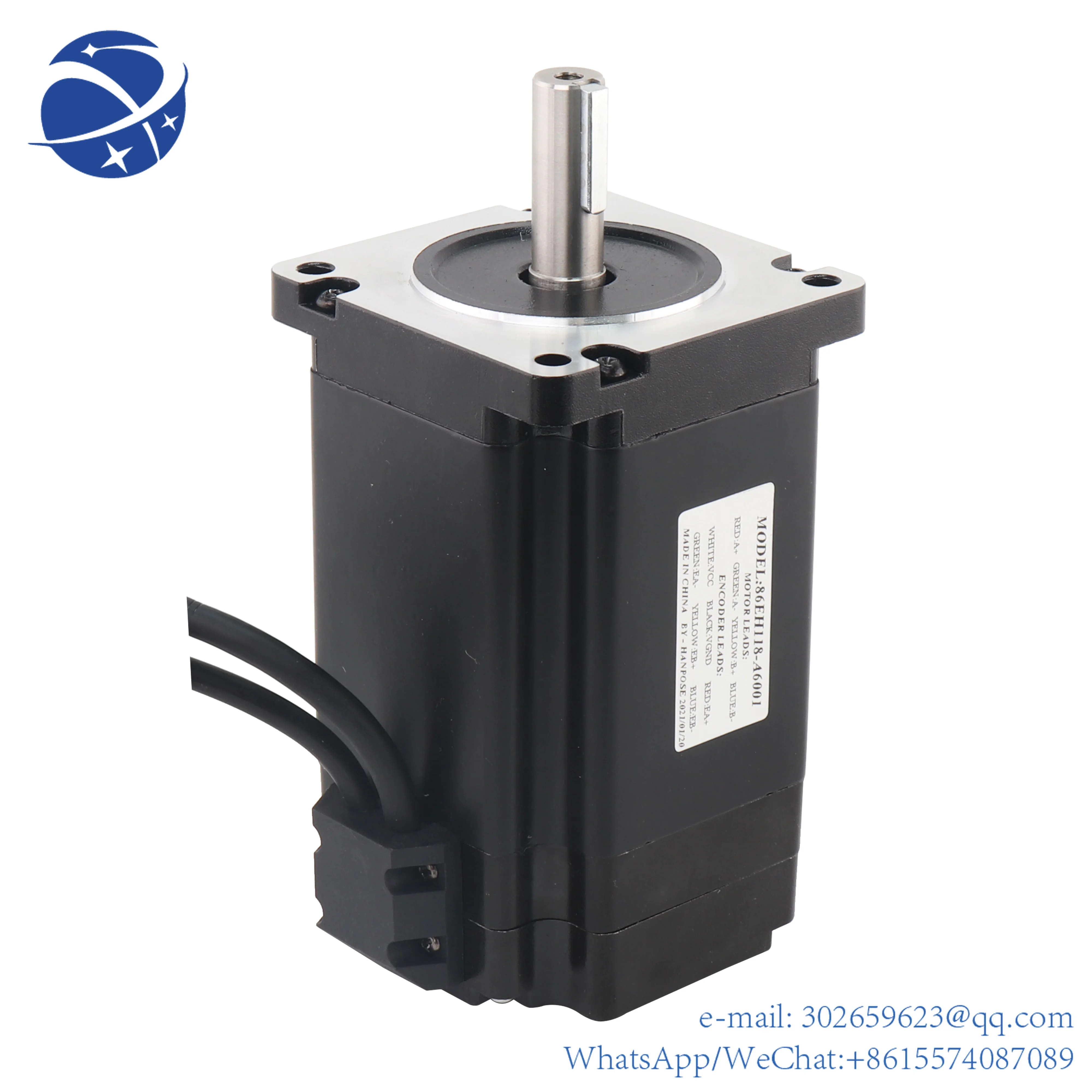 3kit nema 34 closed loop stepper motor 6.0A 8.0N.m servo  86EH118A6001 Mach3  CL86 hanpose hybrid driver 86  drive cnc