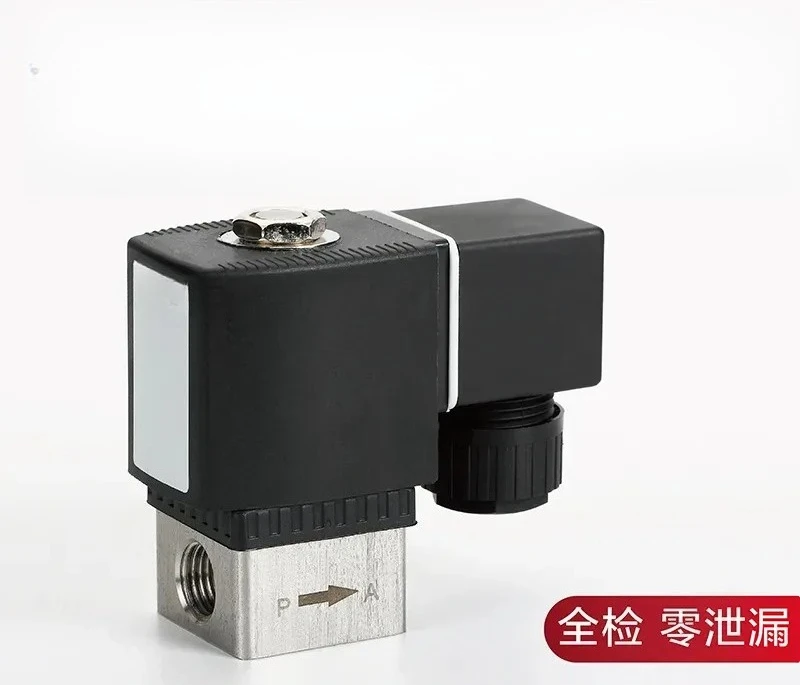 stainless steel two way solenoid valve water air gas control industrial automation parts