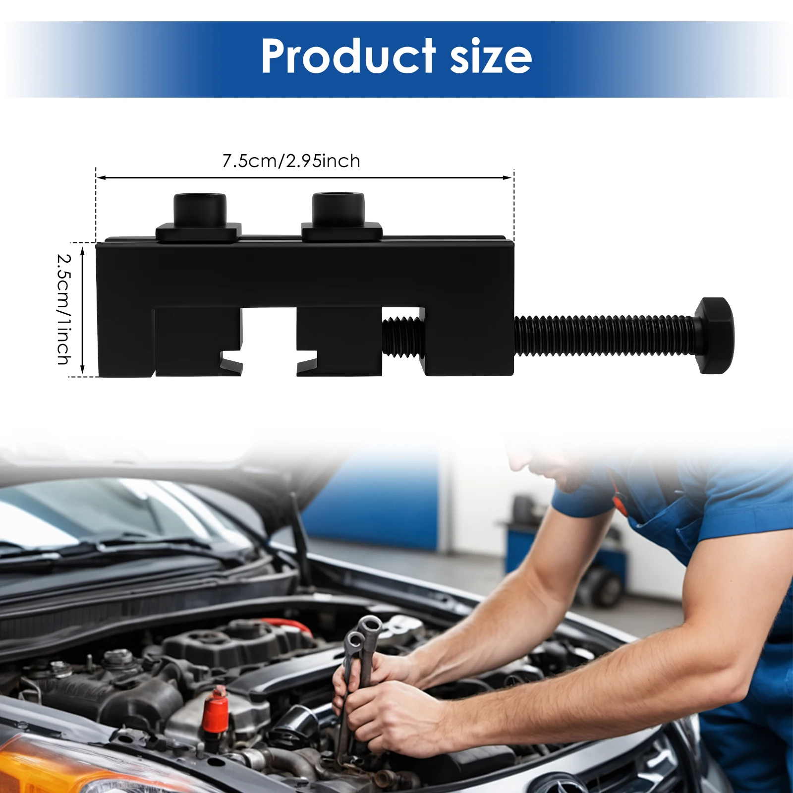 Drive Shaft Boot Clamping Tool Steel Ball Cage Clamp Locking Tool Precise Efficient Ball Lock Fastening Device for Car Accessory