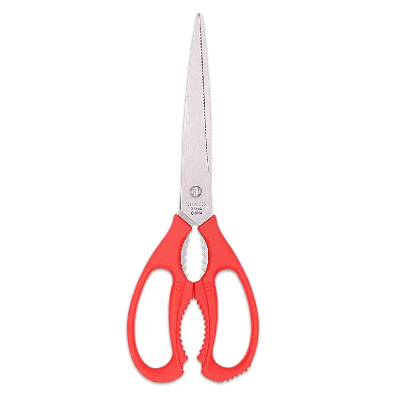 Dobeli Stainless Steel Sharp Blade Korean Barbecue Clips PP Handle Multi Functional Kitchen Scissors Hand Tools With Beer Opener