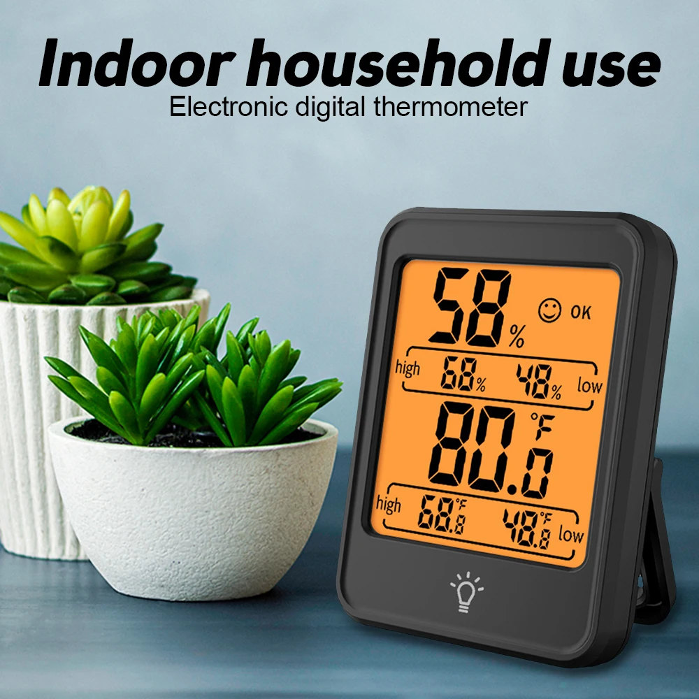 MC40 MC41 LCD cyfrowy termohigrometr termometr wewnętrzny higrometr monitor temperatury i wilgotności domowa stacja pogodowa