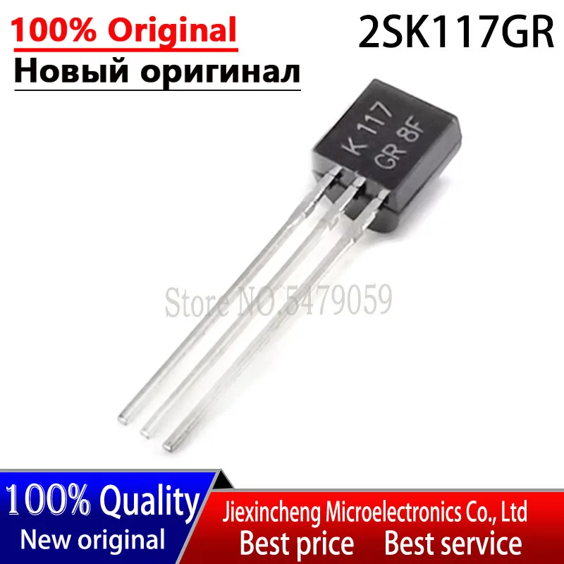 Transistor nuevo y original, 2SK117GR, 2SK117, 2SK117-GR, TO92, 10 unidades
