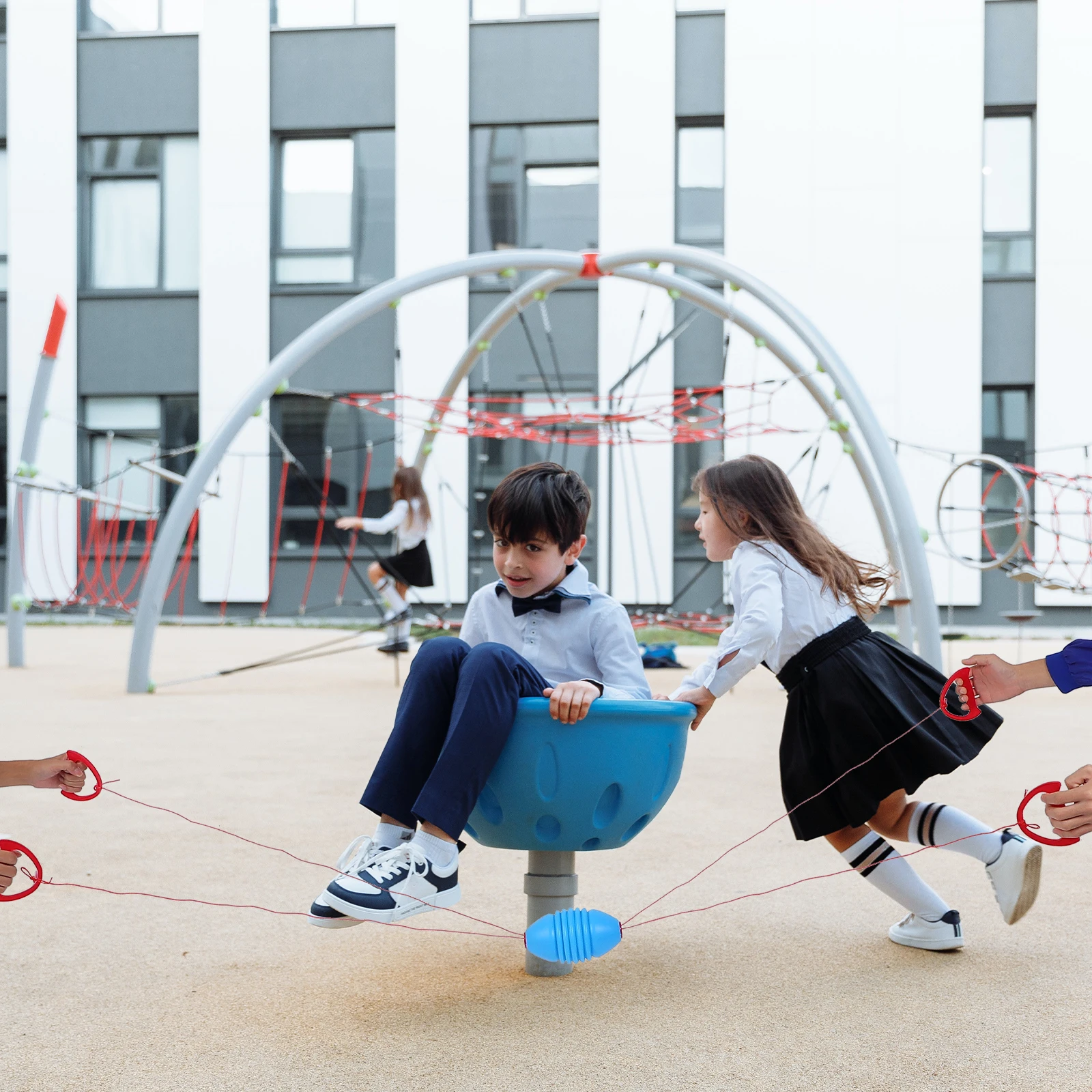 2 قطعة كرات سحب يدوية مزدوجة التعاون التفاعلي كرات وامضة رياض الأطفال الوالدين والطفل في الهواء الطلق #1