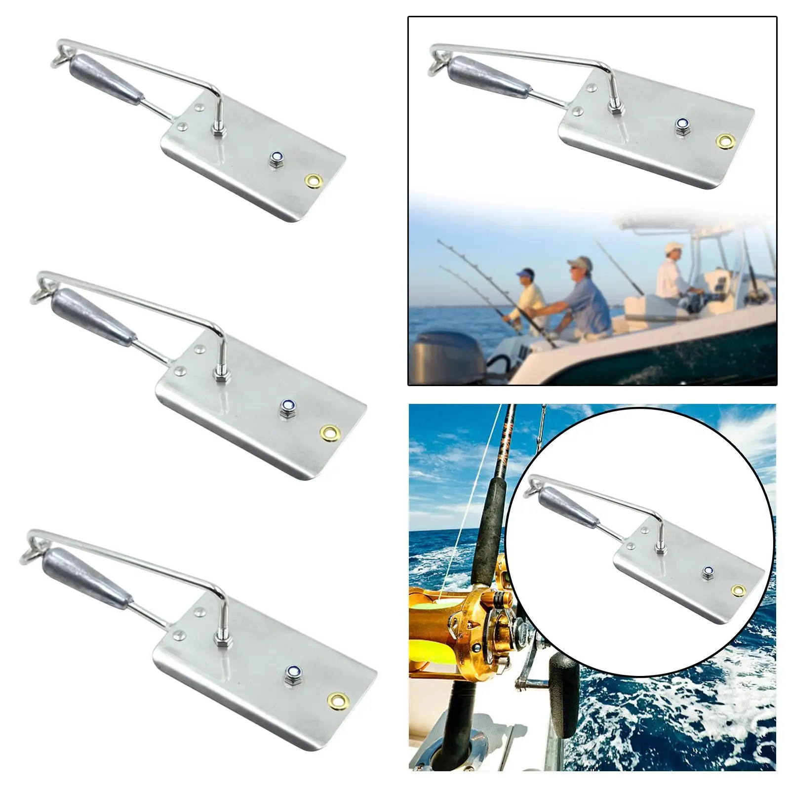 

Рыболовный строгальный станок с лезвием из нержавеющей стали, уличный даунриггерный строгальный станок для пресноводной и соленой воды, морская лодка, рыбалка тунца, зимородок