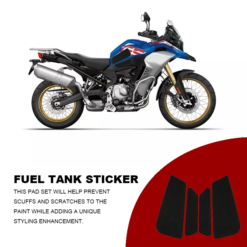 F850GS ADV Side Fuel Tank Pads Protector Stickers Decal Gas Knee Grip Traction Pad For BMW F 850GS Adventure F850 GS 2019-2023