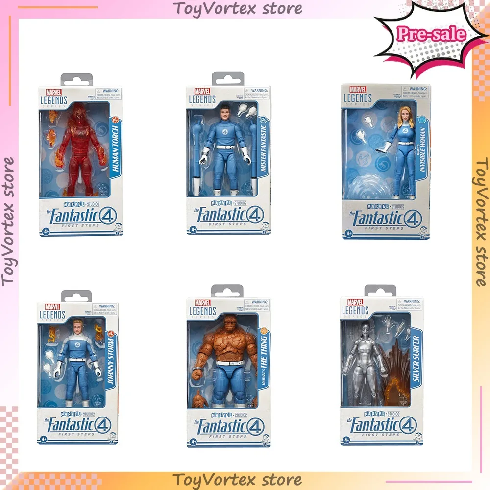 

Marvel Legend 2025 Fantastic 4 Series 6-Inch Mobile Puppet Figurine Johnny Storm Anime Model Garage Kit Collection Gift Toys