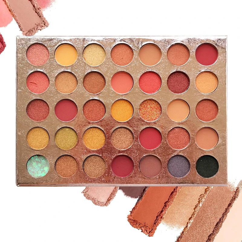 35 Colors Eyeshadow Palette Make-up for Women Korean Cheap Waterproof Professional Rare Beauty Daily Party Christmas Gift