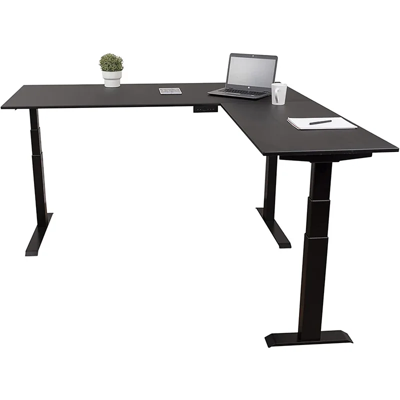 

Smart lifting desk L-shaped double table Standing lifting table