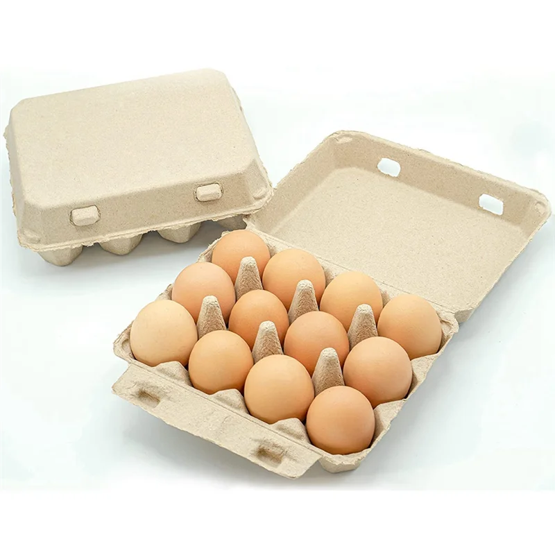 Caixas de ovos estilo PB-Classic 3X4 - comporta 12 ovos, material ecológico (30 unidades)