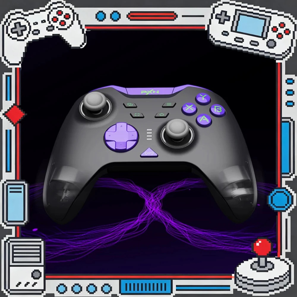 

PXN P5 8K Gamepad 8000Hz Polling Rate Hall Trigger Capacitive Joystick Gamepads Three Mode Wireless Game Controller For PC Phone