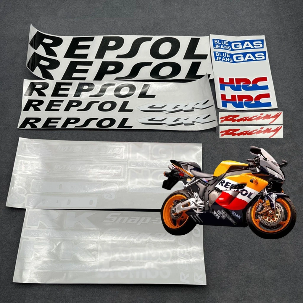 

Комплект обтекателей для мотоцикла REPSOL, наклейки из ПВХ, виниловая пленка, наклейки для Honda CBR600RR F5 CBR1000RR Fireblade