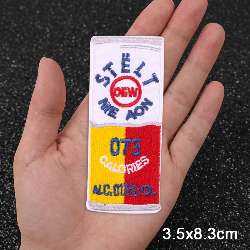 Oeteldonk embleem strijk-op borduurwerk patch Nederlandse carnavalspatch voor kleding ex op het bier applicatie opnaaibadges STELT ME AON