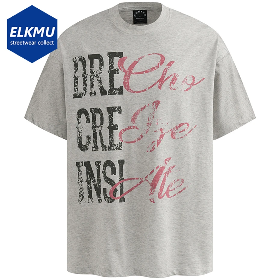 

Vintage Oversized T-shirts Streetwear Harajuku Men T Shirt Summer Casual Loose Tee Tops Graphic Tshirts