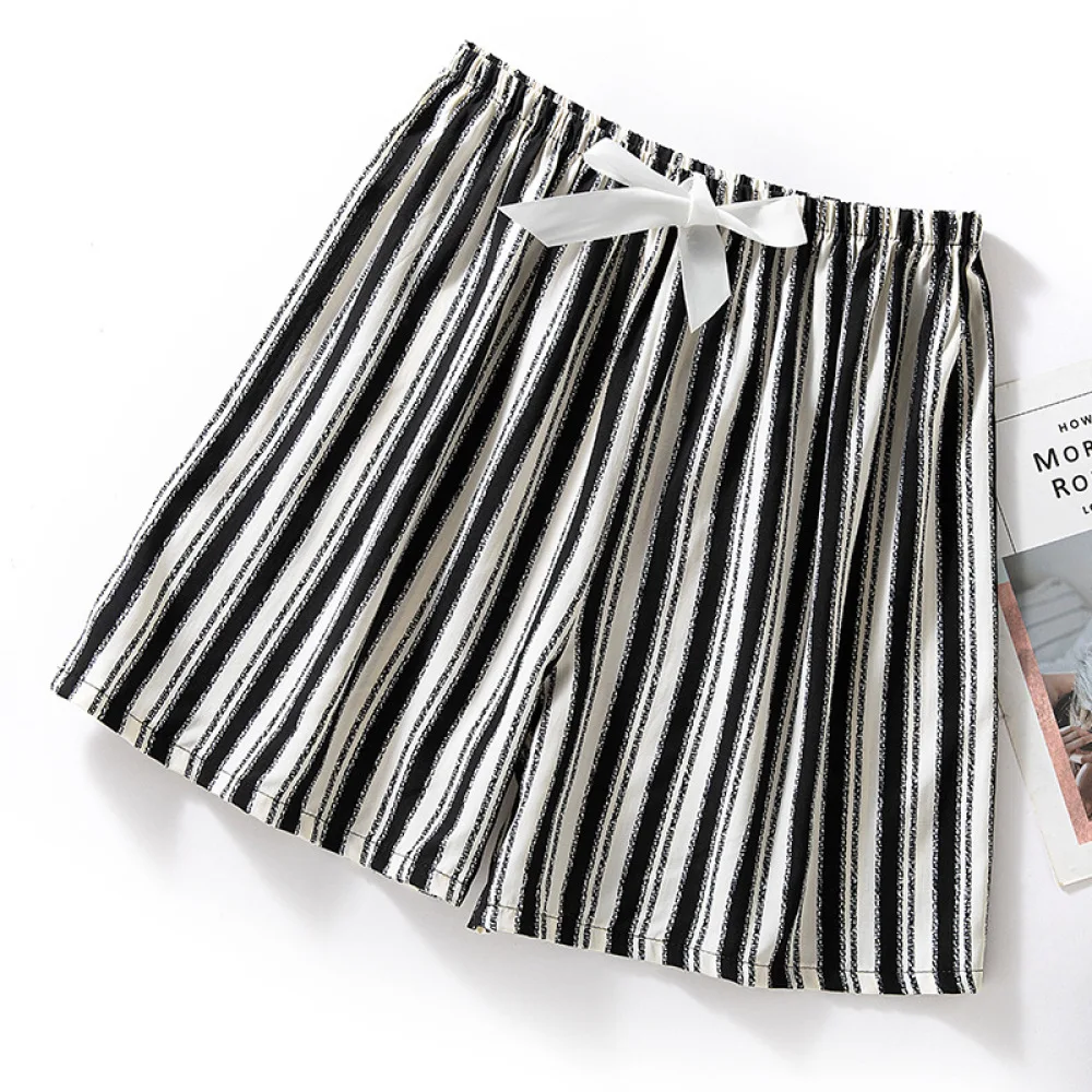 Womens Summer Pajama Shorts Plus Size Casual Lounge Pants Breathable Soft Rayon Sleepwear Loose Home Short Bottoms Wear